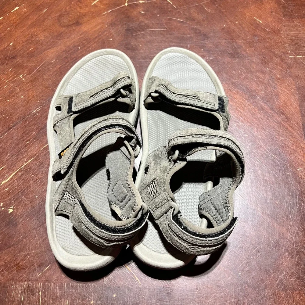 Teva Mens Hudson Sandals Bungee Cord Brown Suede Hiking Sport 1002433 Size 10